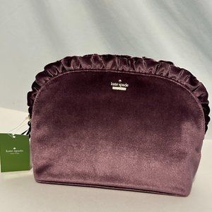 Authentic Kate Spade Deep Plum Dawn Place Velvet Marcy Bag
